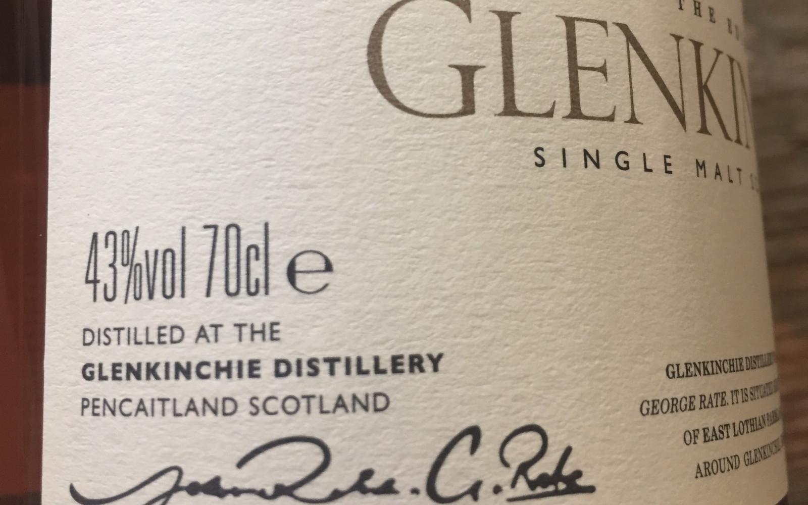 Glenkinchie 12 YO - 43% ABV and 700ml bottle size Glenkinchie 12 YO - 43% ABV and 700ml bottle size