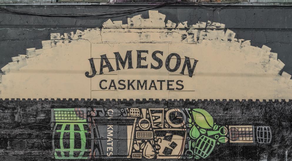 JAMESON CASKMATES ADVERTISEMENT ON CHANCERY STREET IN DUBLIN - Photo: Flickr/ William Murphy JAMESON CASKMATES ADVERTISEMENT ON CHANCERY STREET IN DUBLIN - Photo: Flickr/ William Murphy