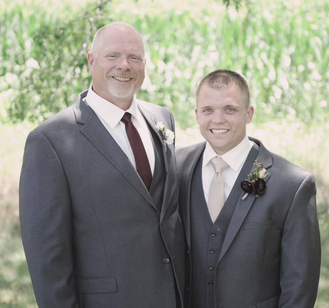 Ryan (my brother) and Dad on Ryan's wedding day (Photo Credit: Sarah Marie Photos)