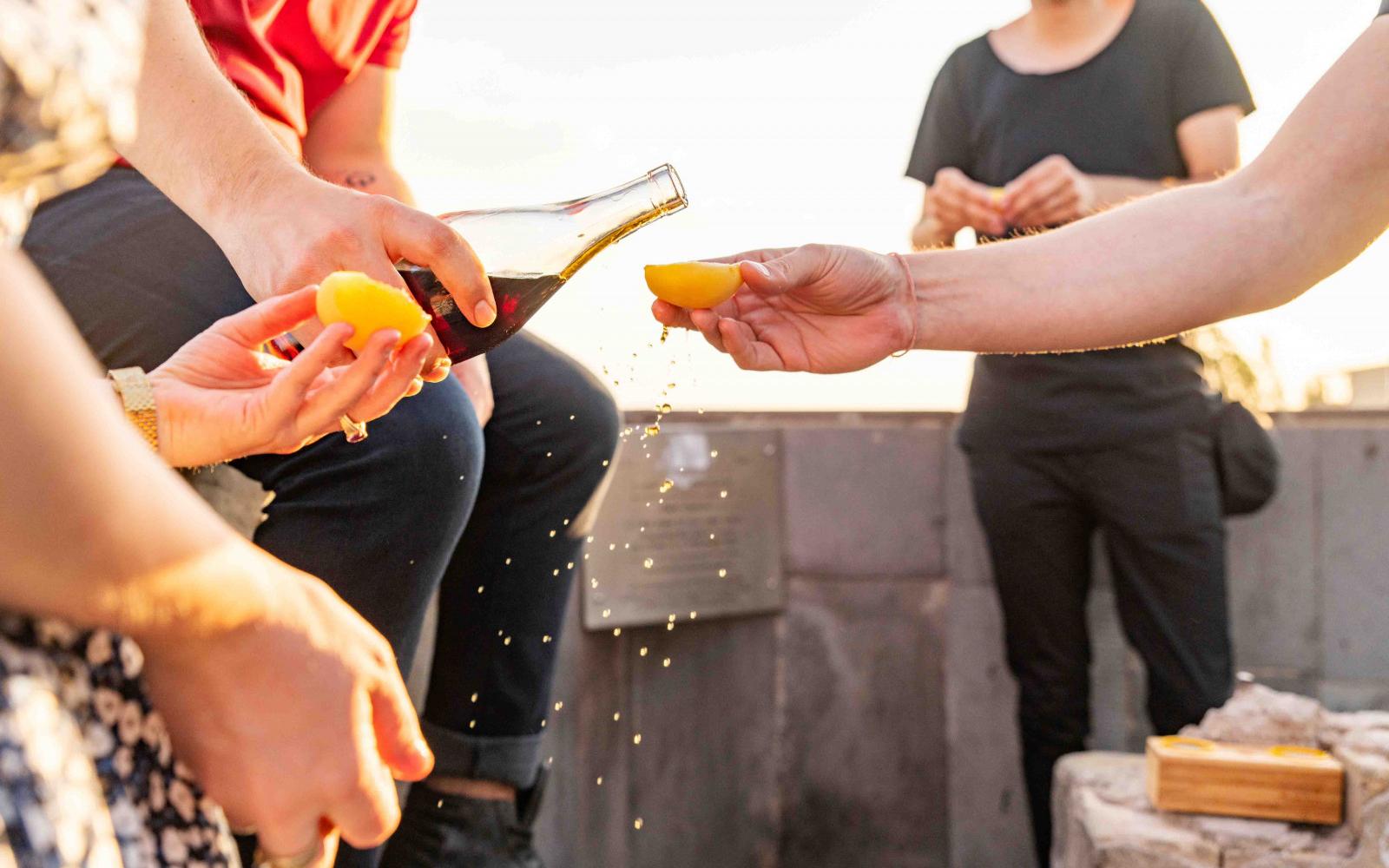 The way they drink it in Armenia - directly from a fresh & juicy apricot. The way they drink it in Armenia - directly from a fresh & juicy apricot.