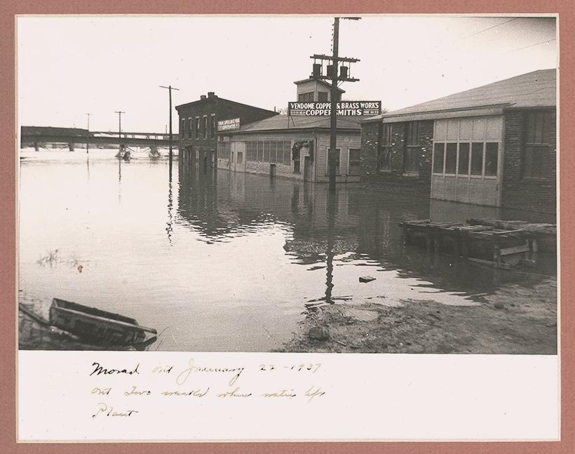 Massive flooding in January 1937. / Photo: Vendome Massive flooding in January 1937. / Photo: Vendome
