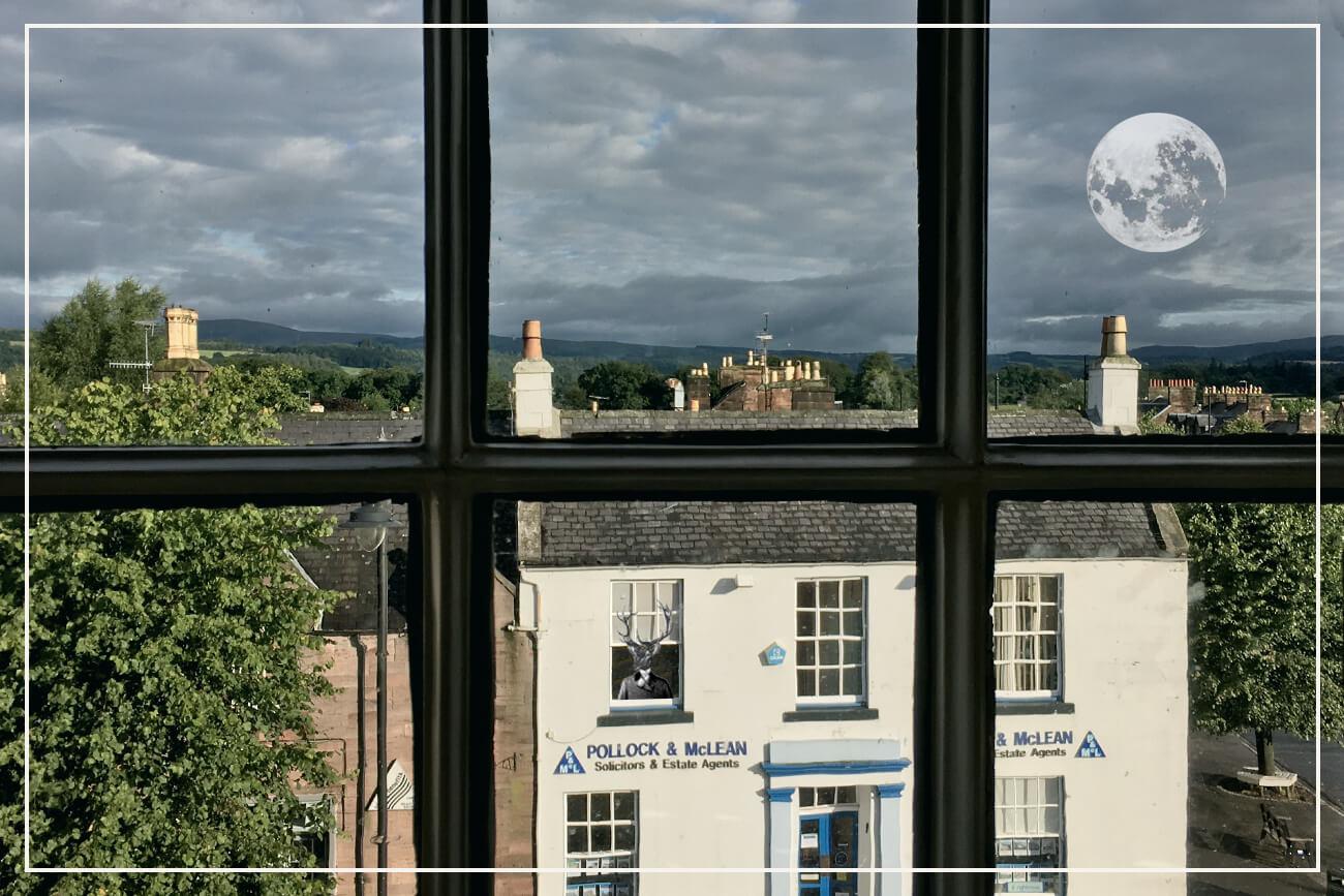 Thornhill, Scotland (hotel window, still life, August 2017) Thornhill, Scotland (hotel window, still life, August 2017)