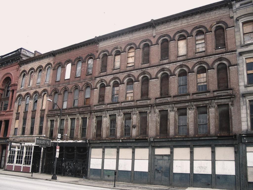 A portion of Louisville's historic Whiskey Row on West Main Street. Photo: Publichall / Wikimedia A portion of Louisville's historic Whiskey Row on West Main Street. Photo: Publichall / Wikimedia