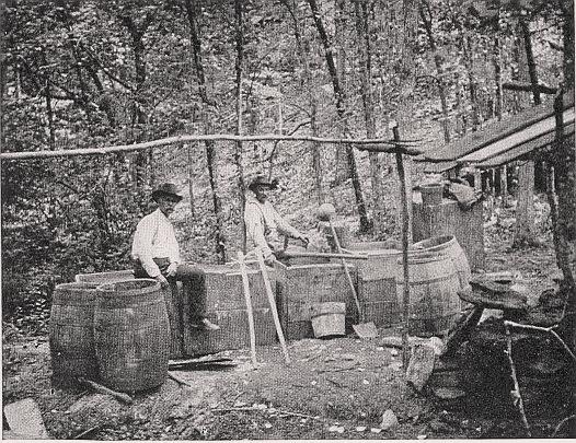 Revenue Men at the site of a Moonshine distillery in Kentucky, 1911 or before. Source: Wikimedia Revenue Men at the site of a Moonshine distillery in Kentucky, 1911 or before. Source: Wikimedia