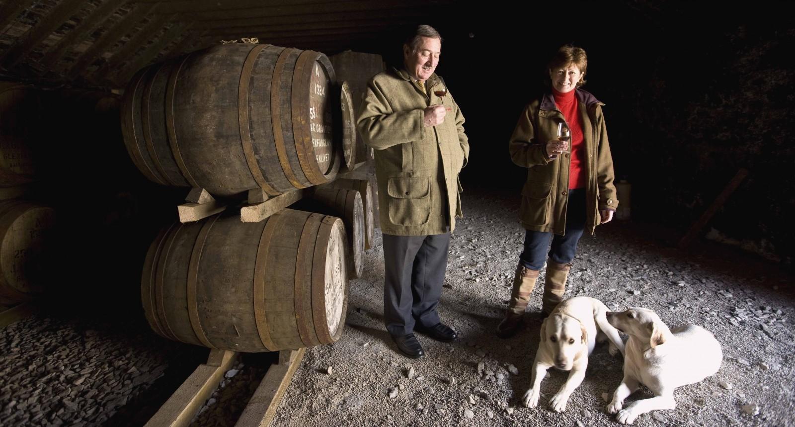 JOHN GRANT AND HIS WIFE - PHOTO: GLENFARCLAS DISTILLERY JOHN GRANT AND HIS WIFE - PHOTO: GLENFARCLAS DISTILLERY