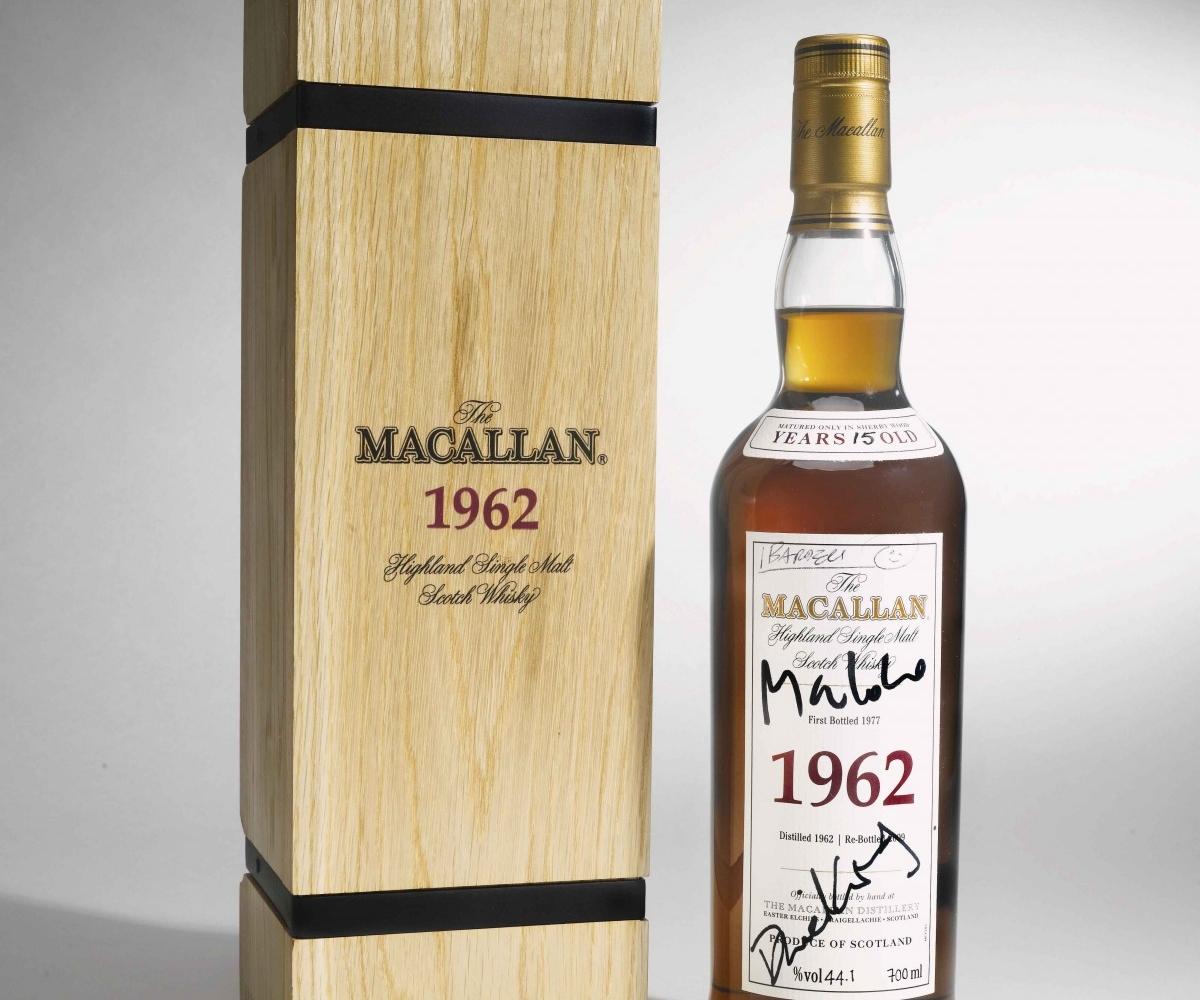 The bottle sold at auction at 50th Bond anniversary Macallan bottle sold at auction at 50th Bond anniversary