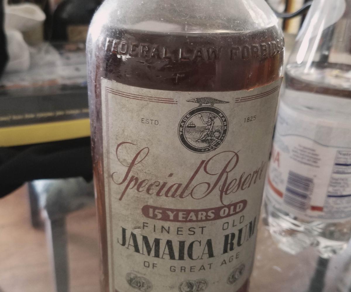 Circa 1937 J Wray and Nephew 15 year old Special Reserve. Photo credit: Paul Senft Circa 1937 J Wray and Nephew 15 year old Special Reserve. Photo credit: Paul Senft