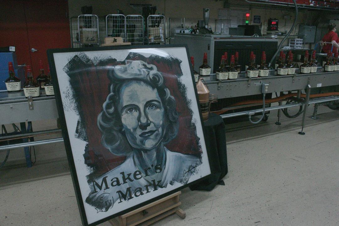 Marge Samuels Painting at Maker's Mark Distillery Marge Samuels Painting at Maker's Mark Distillery