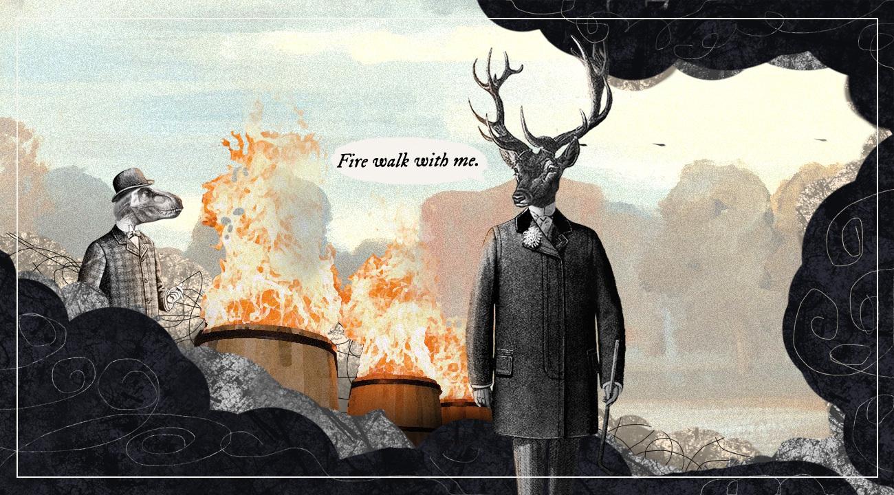 Smoky, charcoaly flavor comes from the interaction between the Spirit and the wood.